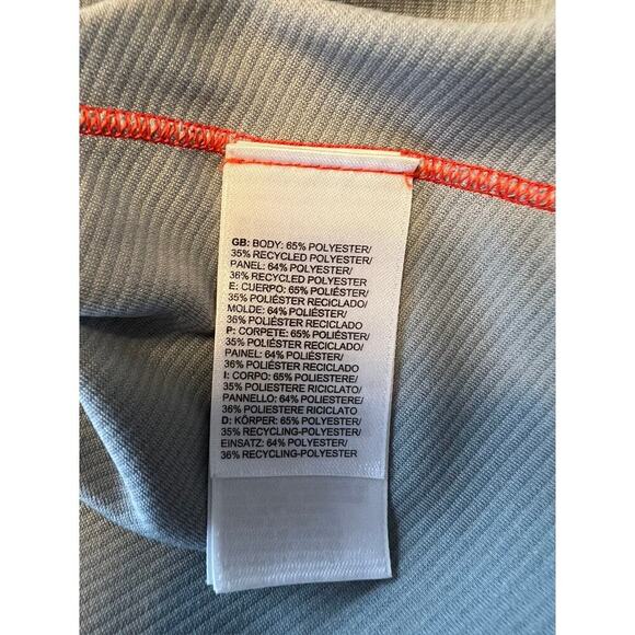 The North Face Men's L Gray Flash Dry Running Shirt, 1/4 zip, long sleeve - Picture 9 of 9